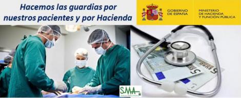 La “injusta” carga fiscal de las guardias médicas: Hacienda se queda con la mitad del salario. La “injusta” carga fiscal de las guardias médicas: Hacienda se queda con la mitad del salario.
